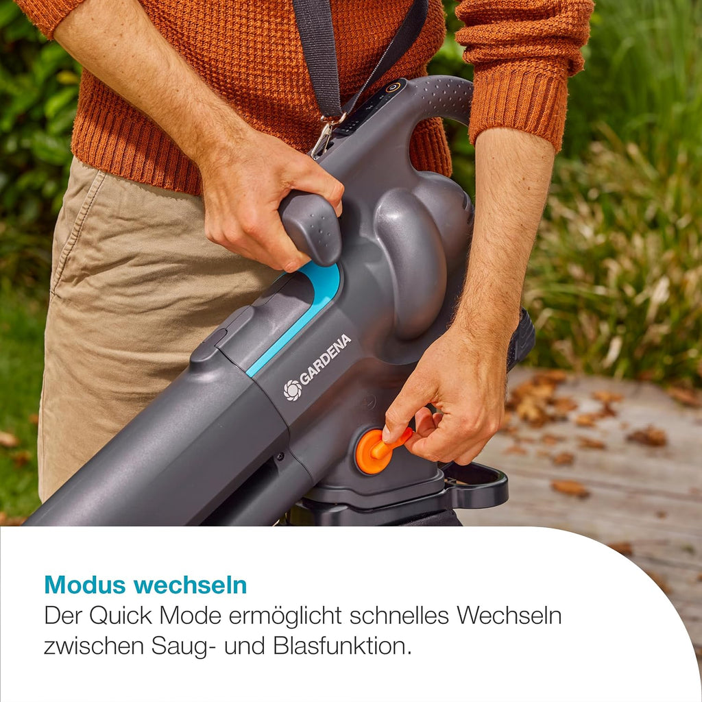Akku Laubsauger und Laubbläser PowerJet Collect 18V P4A 14895-55 mit Saugfunktion Blasfunktion Fangsack ohne Akku