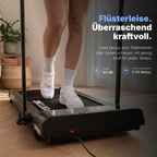 Laufband für Zuhause mit Steigung P106FA Walking Pad 1-12 km/h 9% Neigung LED Display Tablet Halterung