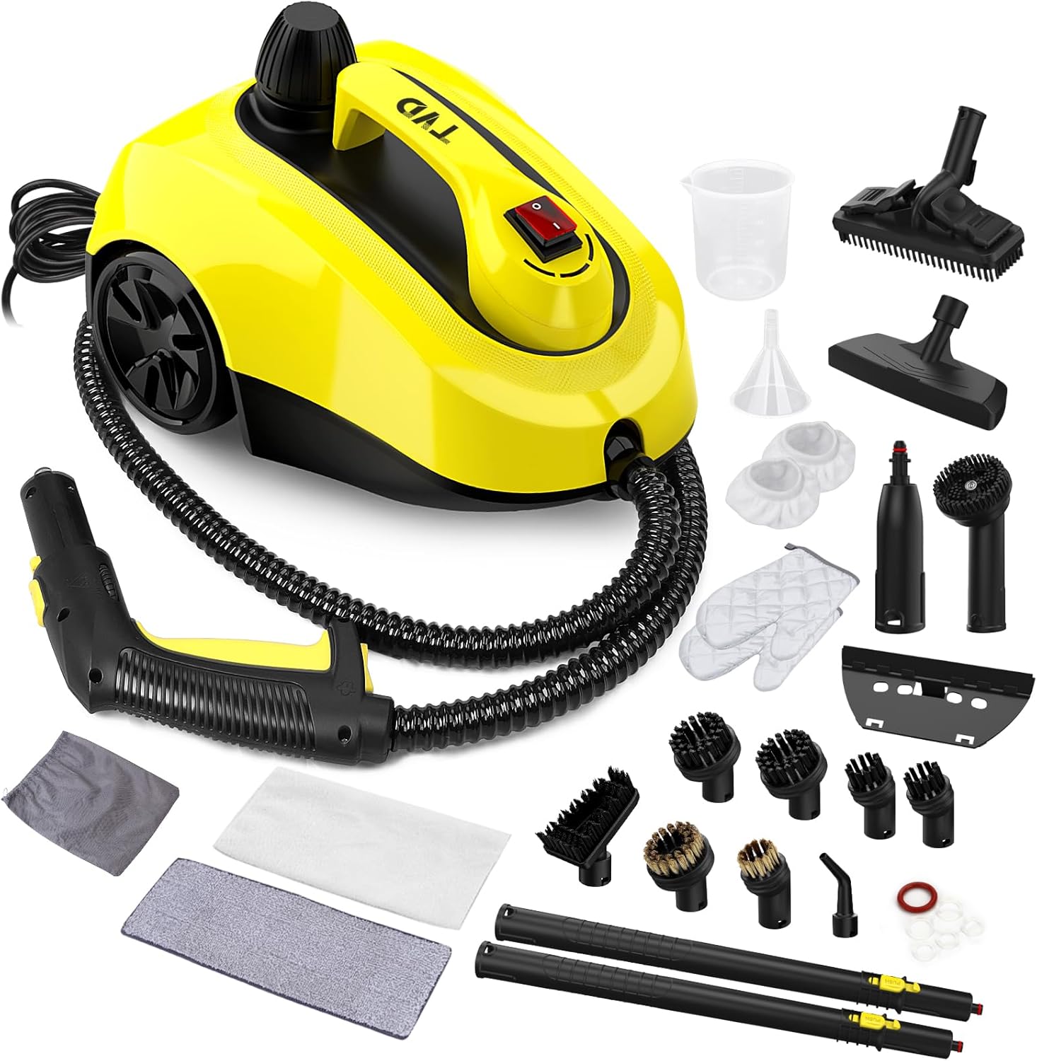 Dampfreiniger SW608-A 2000 W mit 1300 ml Wassertank 5 m Netzkabel Hochtemperatur-Dampfreinigung mit Reinigungszubehör