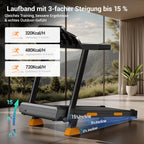 Klappbares Laufband für Zuhause SF20 mit 15% Steigung 12 km/h Geschwindigkeit 3,0 PS Motor LED-Anzeige 160 kg Belastbarkeit