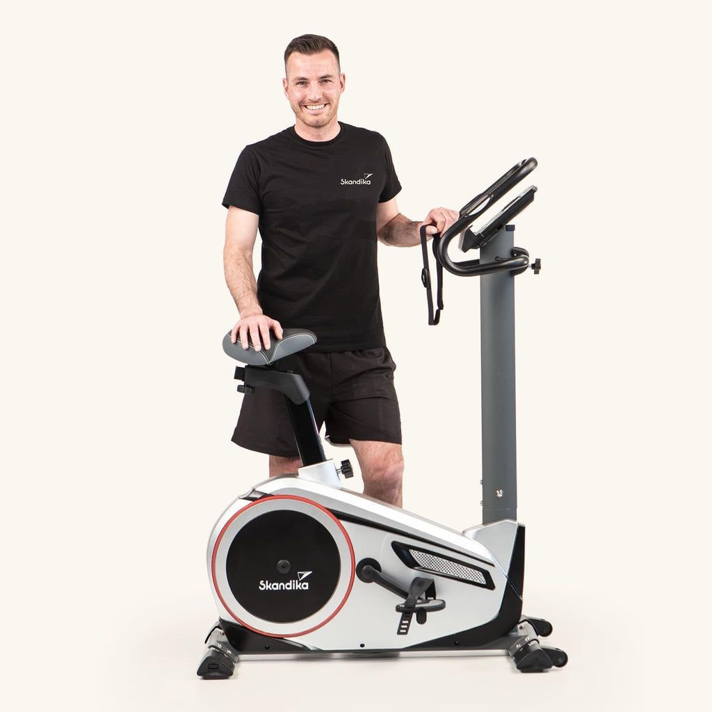 Heimtrainer Ergometer Morpheus Magnetbremssystem 12 kg Schwungmasse 32 Stufen 24 Programme Kinomap App kompatibel 150 kg 144x56x103 cm