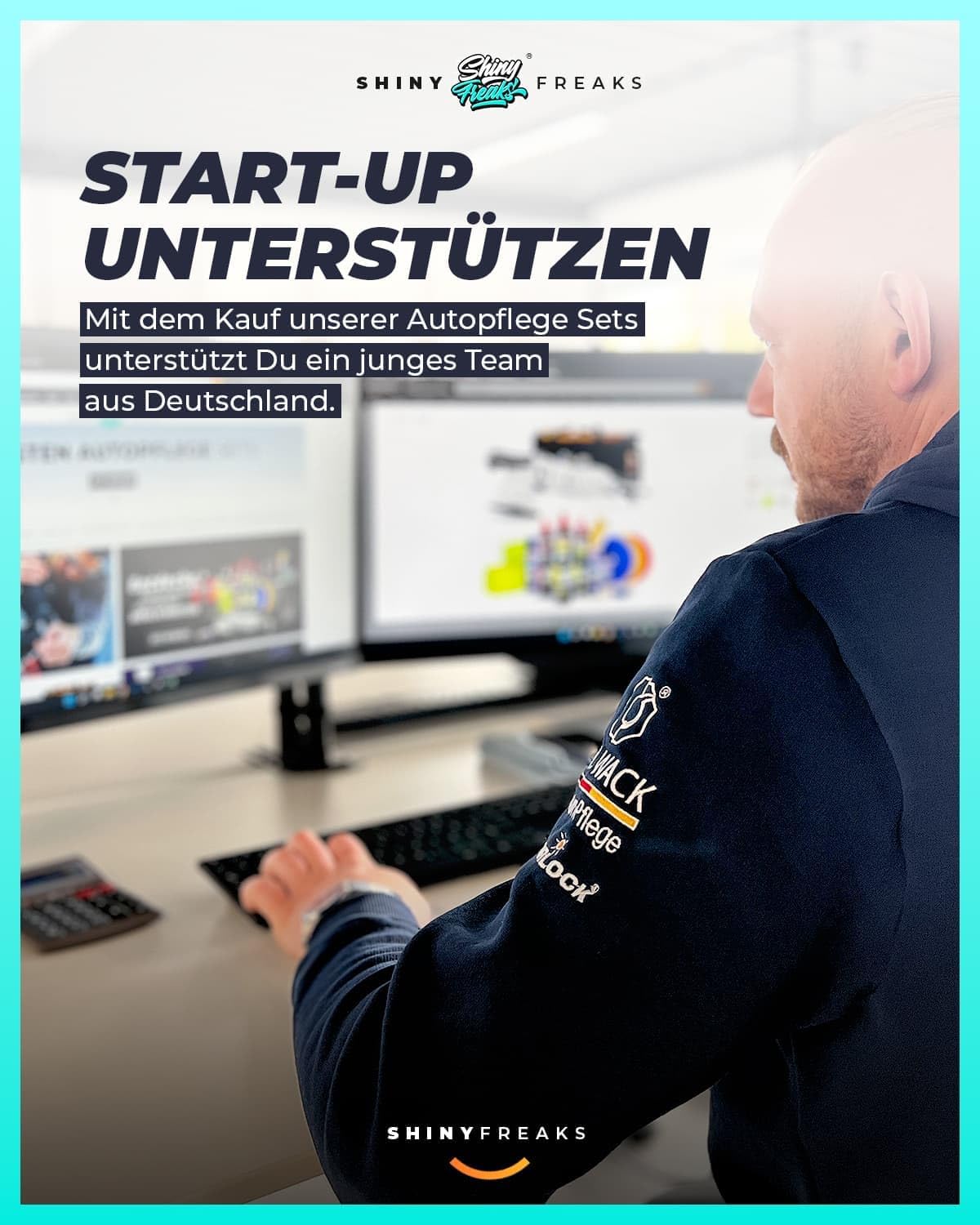Akku Poliermaschine EVO Mini 25-teiliges Set Exzenter Rotation mit Akkus Adaptern Stütztellern Pads Zubehör