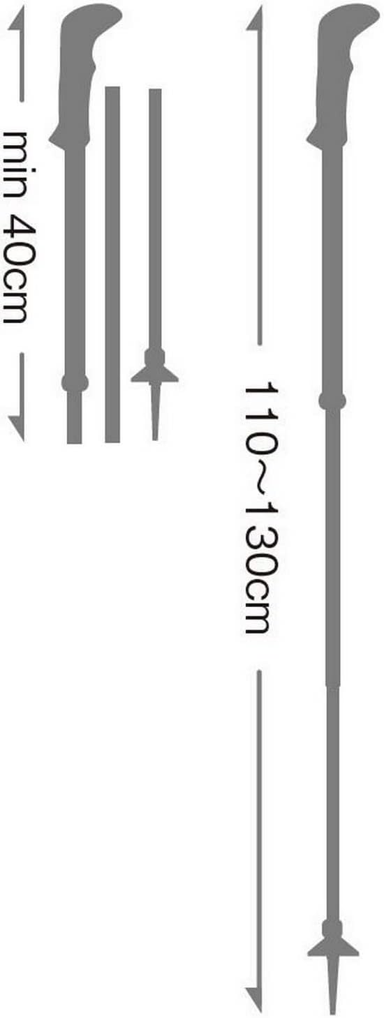 Trekkingstöcke Makalu FX Carbon faltbar verstellbar 4-teilig mit Klemmverschluss Carbonfaser Schaft Länge bis 130 cm