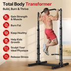 Klimmzug Dip Station faltbar höhenverstellbar 5-in-1 Kraftturm Home Gym mit Power Tower bis 172 kg Belastung