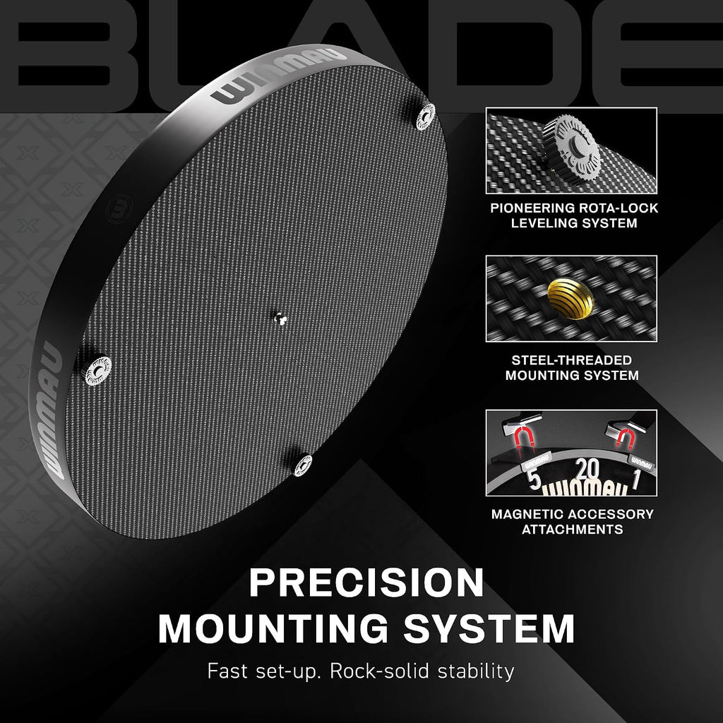 Steeldart Dartscheibe Blade X 3061 Sisal Board mit Dual Core Technologie ultradünnem Drahtsystem und Dart Zubehör