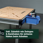 Multifunktionstisch MWB 100 Klappbare Werkbank höhenverstellbar 120 kg Traglast inkl Zwingen
