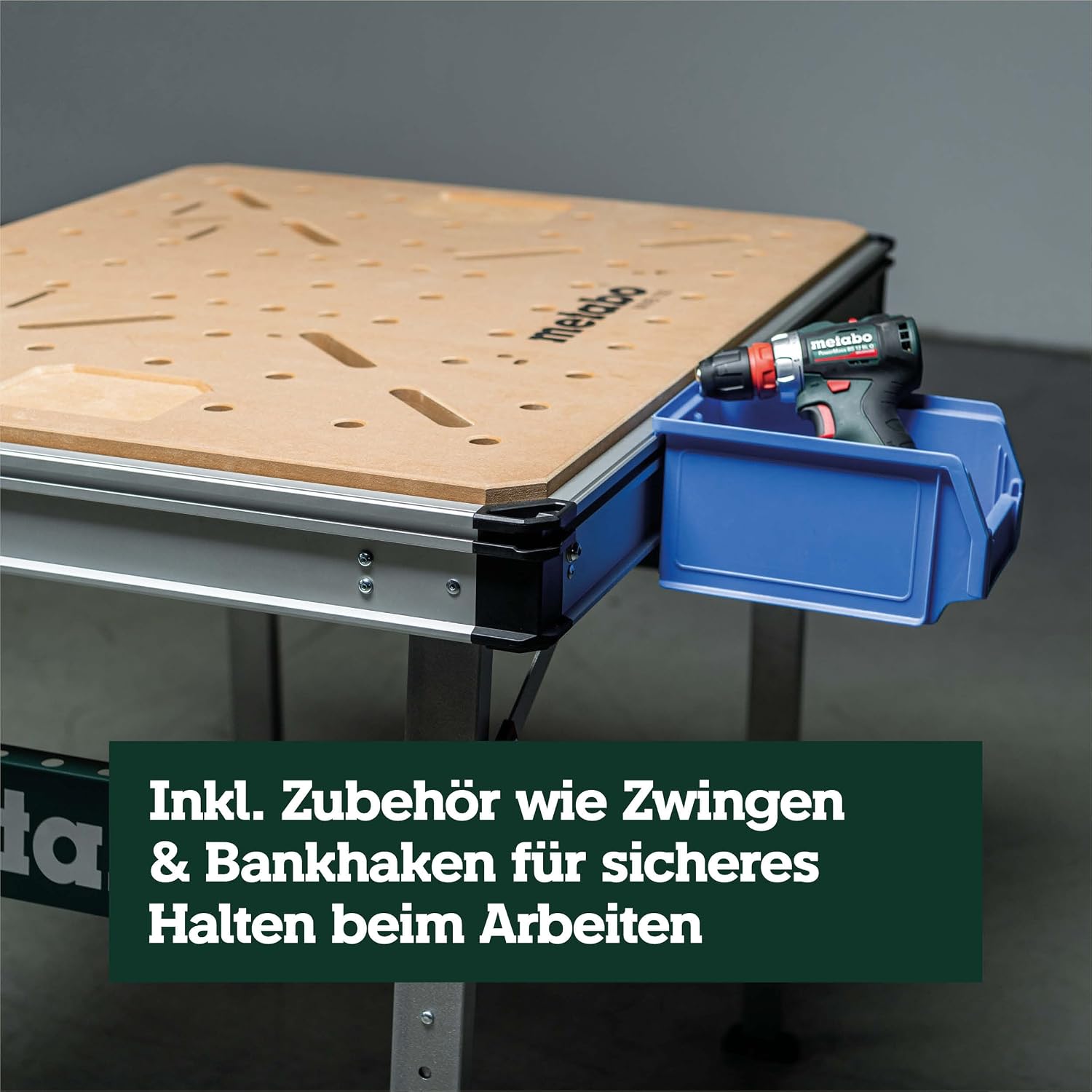 Multifunktionstisch MWB 100 Klappbare Werkbank höhenverstellbar 120 kg Traglast inkl Zwingen