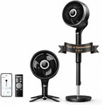 Standventilator 3D Oszillation 12 Stufen 6 Modi leiser DC Motor mit Fernbedienung Timer 20 dB Modell DR-HPF015S