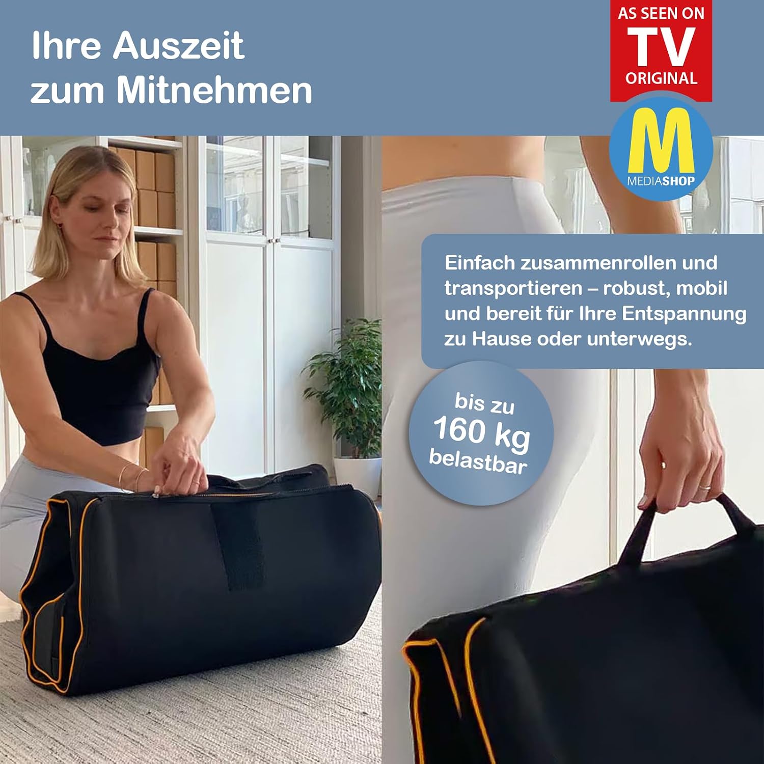 Elektrische Stretch Massagematte Ganzkörper mit Wärmefunktion AirFlow Luftkammern 4 Massageprogramme Schulter Rücken Nacken