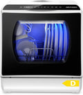 Tischgeschirrspüler AE-TDQR03 Mini Geschirrspüler mit 5L Wassertank 6 Programme Touch Control LED Display 400W
