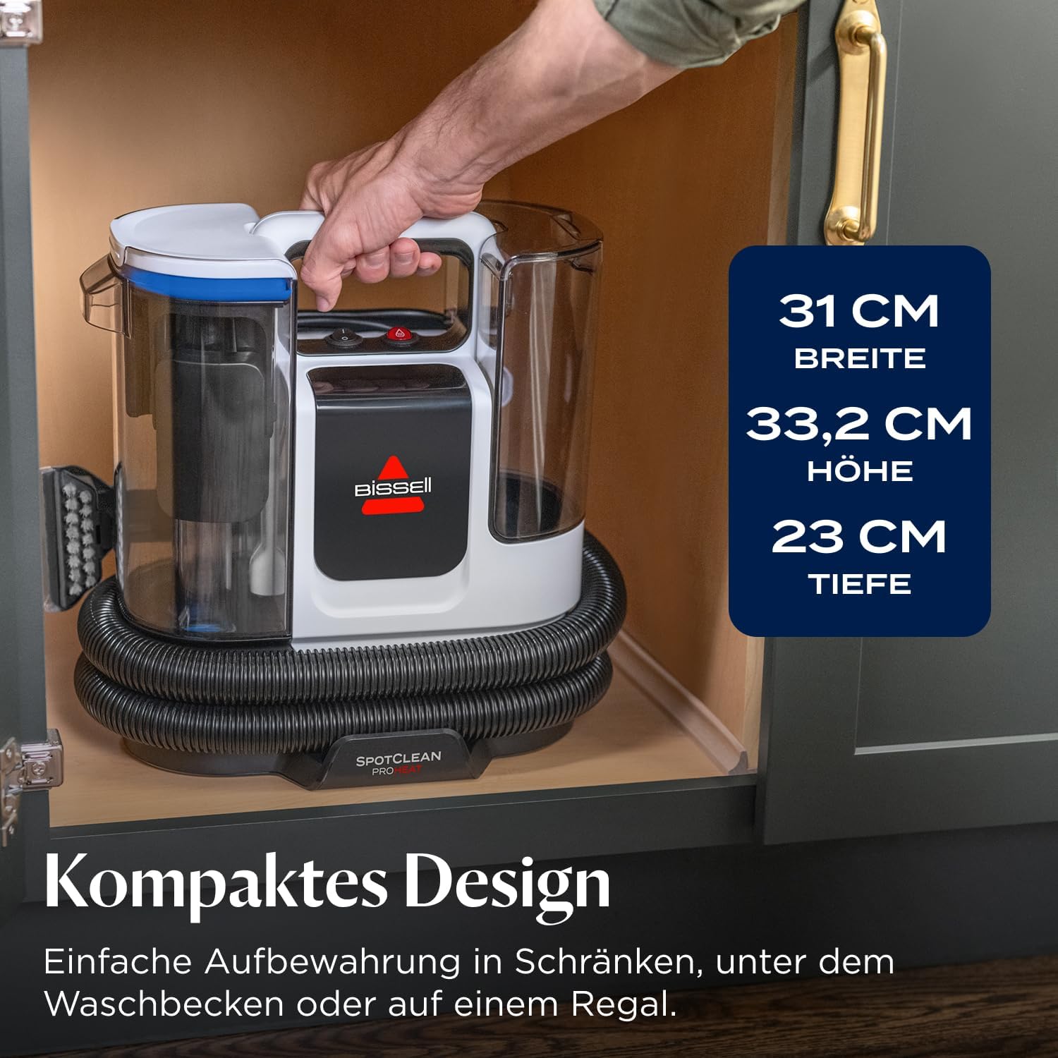 SpotClean ProHeat Advanced Teppich und Polsterreiniger 3924N Waschsauger Nasssauger 1125 W Kabelgebunden 1,1 L