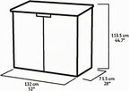 Gartenschuppen Store It Out Nova 132 x 71,5 x 113,5 cm Kunststoff Außenaufbewahrung wetterfest abschließbar hellgrau dunkelgrauer Deckel