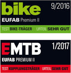 Fahrradträger Transport PREMIUM 2 11521 für Anhängerkupplung E-Bike 60 kg für 2 Fahrräder vormontiert