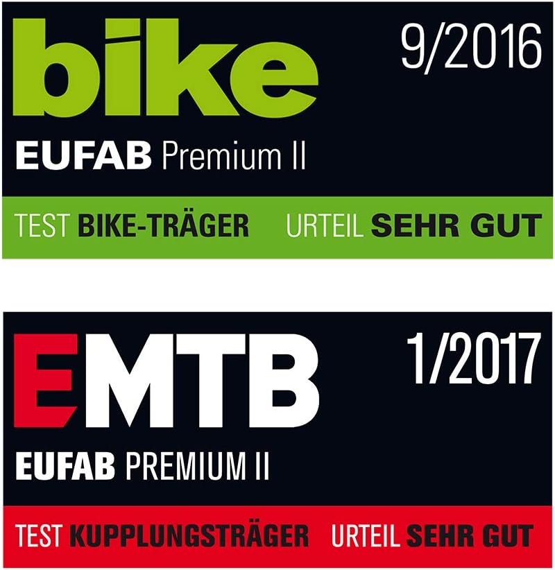 Fahrradträger Transport PREMIUM 2 11521 für Anhängerkupplung E-Bike 60 kg für 2 Fahrräder vormontiert