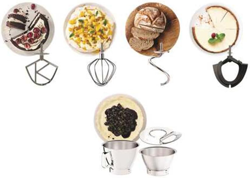 Küchenmaschine KVC85.004SI 1200W integrierte Waage 5L und 3.5L Schüssel Patisserie Set Edelstahl