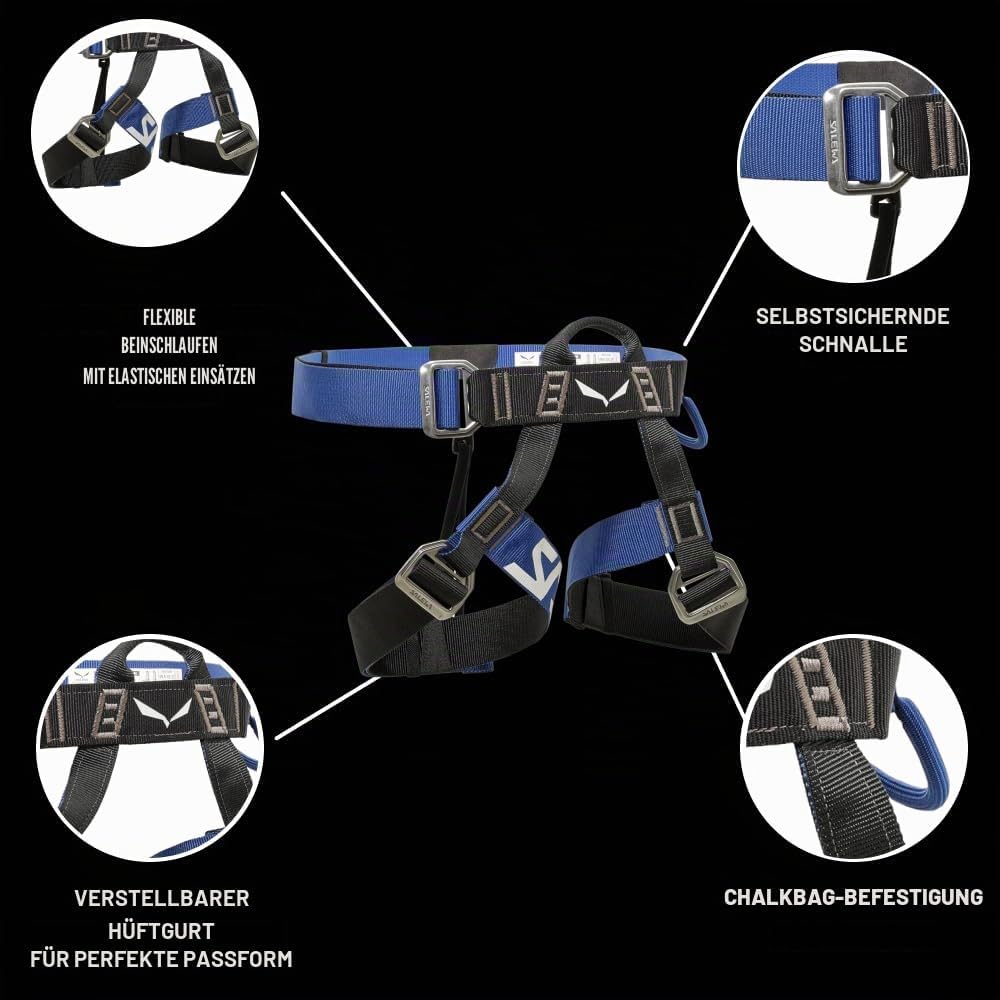 Klettersteig Set Attac Evo Toxo 3.0 Komplettset mit Helm Karabinern und Falldämpfer Einheitsgröße für Klettern