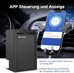 Kompressor Kühlbox 83L AAOBOSI 12V 24V Auto Kühlschrank mit APP Steuerung LED Beleuchtung für Wohnmobil LKW Boot Camping