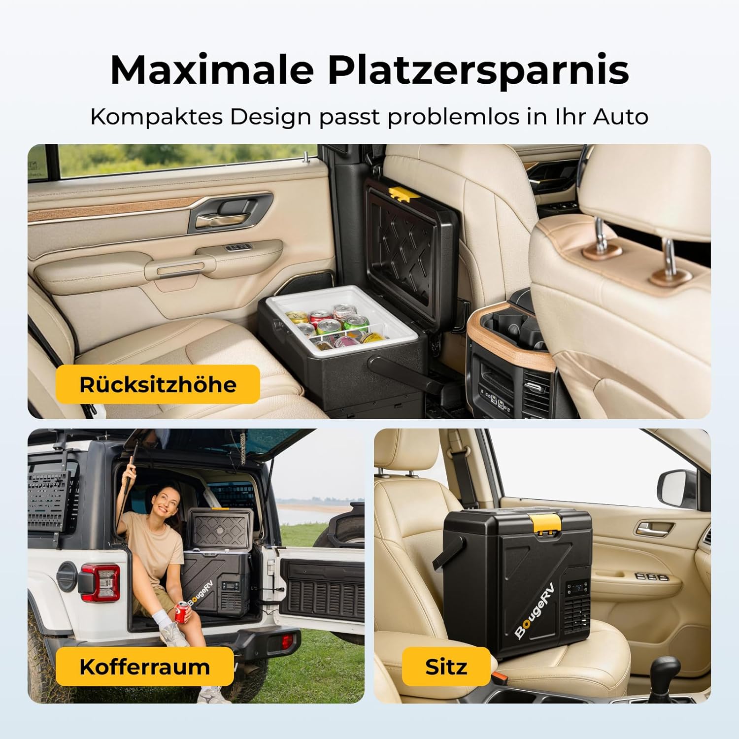 Kompressor Kühlbox CRH20 20L tragbarer Autokühlschrank mit 240Wh Akku 12V 24V 230V App Steuerung IPX4