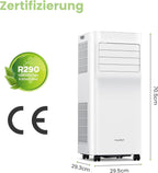 Mobiles Klimagerät 9000 BTU 2.6kW Breezy Cool Pro 2.6 APP Steuerung Kühlen Ventilieren Entfeuchten bis 33m²