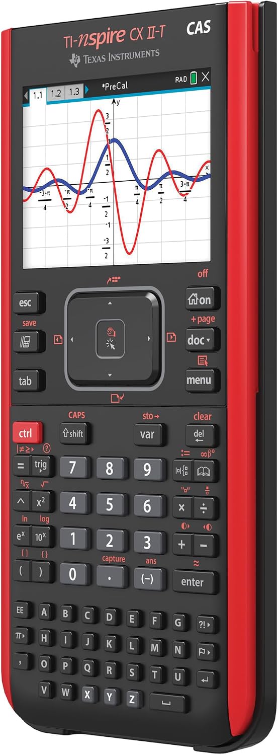 Grafikrechner TI-Nspire CX II-T CAS 800 Funktionen Farbdisplay 3D Anzeige LCD Grafikfähig
