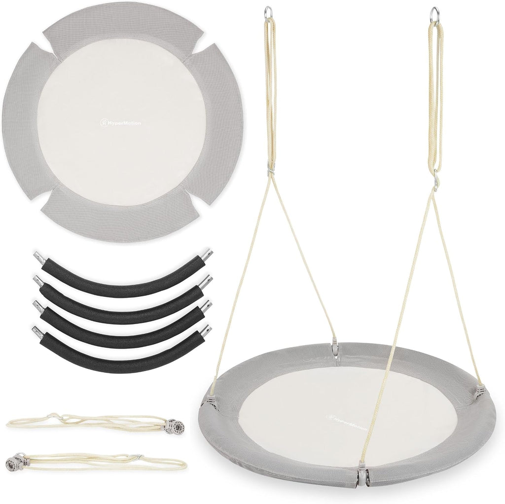 Doppelschaukel mit Stahlgestell ZEST SWING HYP2014 180 kg Belastbarkeit mit Nestschaukel und Hängematte für Garten