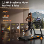 Klappbares Laufband für Zuhause SF20 mit 15% Steigung 12 km/h Geschwindigkeit 3,0 PS Motor LED-Anzeige 160 kg Belastbarkeit