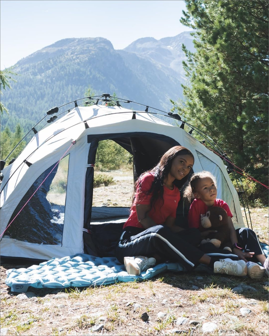 Campingzelt mit Quick-Up-System Quick Oak 3 Dark Series 3 Personen 4.000 mm Wassersäule abgedunkelte Schlafkabine