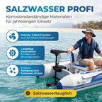 Elektro Außenborder 62 lbs 12V 696 W Modell 62 mit LED Batterieanzeige 5 Vorwärtsgänge 3 Rückwärtsgänge