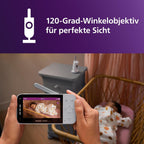 Babyphone mit Kamera WLAN HD 1080p SCD951/26 Nachtsicht Gegensprechfunktion Schrei-Erkennung App Steuerung