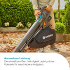 Akku Laubsauger und Laubbläser PowerJet Collect 18V P4A 14895-55 mit Saugfunktion Blasfunktion Fangsack ohne Akku