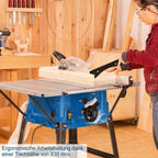 Tischkreissäge HS100S 2000W 230V mit 250mm Sägeblatt Schnitthöhe 85mm Tischverbreiterungen Untergestell