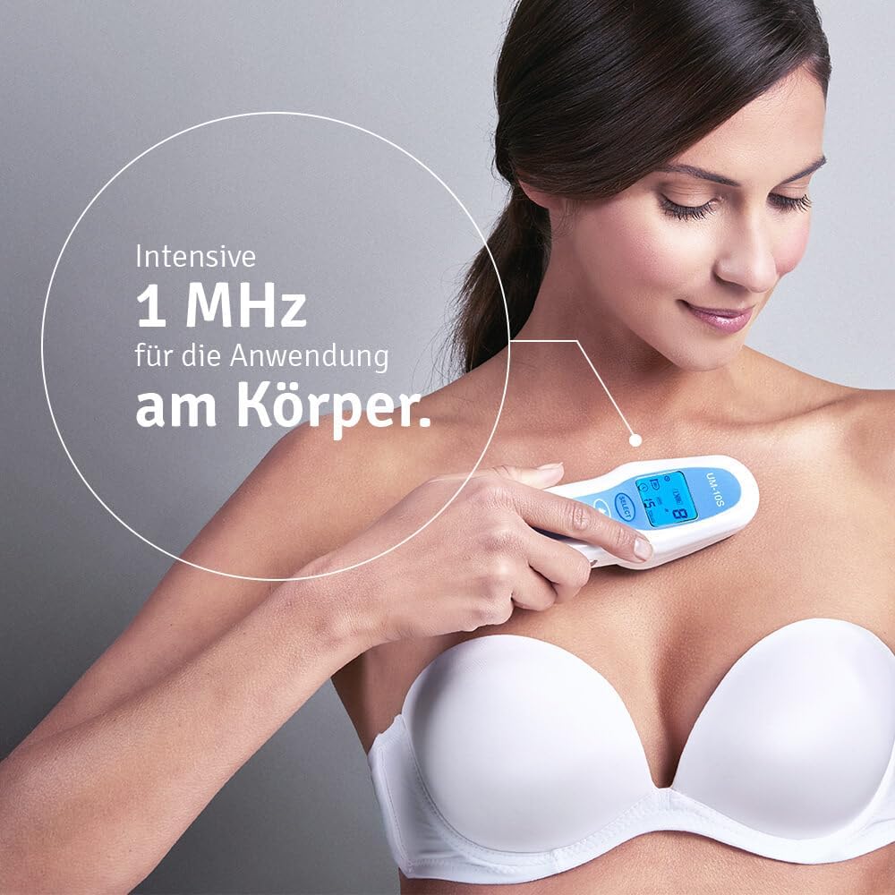 Ultraschallgerät für Gesicht und Körper 3 MHz 1 MHz zwei Schallköpfe Intensitätsstufen Netzbetrieb kosmetische Hautpflege Gerät