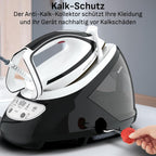 Dampfbügelstation GV9550 mit 8 Bar Dampfdruck 520 g/min Dampfstoß 1,9 L Wassertank Anti-Kalk-Kollektor Anti-Tropf-System