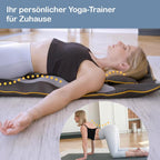 Elektrische Stretch Massagematte Ganzkörper mit Wärmefunktion AirFlow Luftkammern 4 Massageprogramme Schulter Rücken Nacken