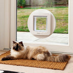 Haustierklappe mit Mikrochip-Erkennung SureFlap Sperrmodus für Katzen und kleine Hunde RFID-Halsband kompatibel Ein-Knopf-Steuerung