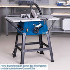 Tischkreissäge HS100S 2000W 230V mit 250mm Sägeblatt Schnitthöhe 85mm Tischverbreiterungen Untergestell
