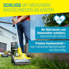 Akkurasentrimmer Kantenschneider FineCut 18V Set 25 cm Schnittbreite inkl Akku Ladegerät für kleine Gärten