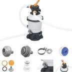 Sandfilteranlage 58515 für Aufstellpool 3028 l/h Filterleistung 220V mit ChemConnect Dosierer und Pool Zubehör