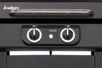 Elektrogrill eCRAVE 2 Grillwagen 2 Heizelemente 2 Zonen Grill mit Gussrost Garhaube Thermometer Stauraum