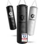 Boxsack 120x35cm PU 30kg mit 4-Punkt-Stahlkette gefüllt oder ungefüllt für Boxen Kickboxen MMA Muay Thai