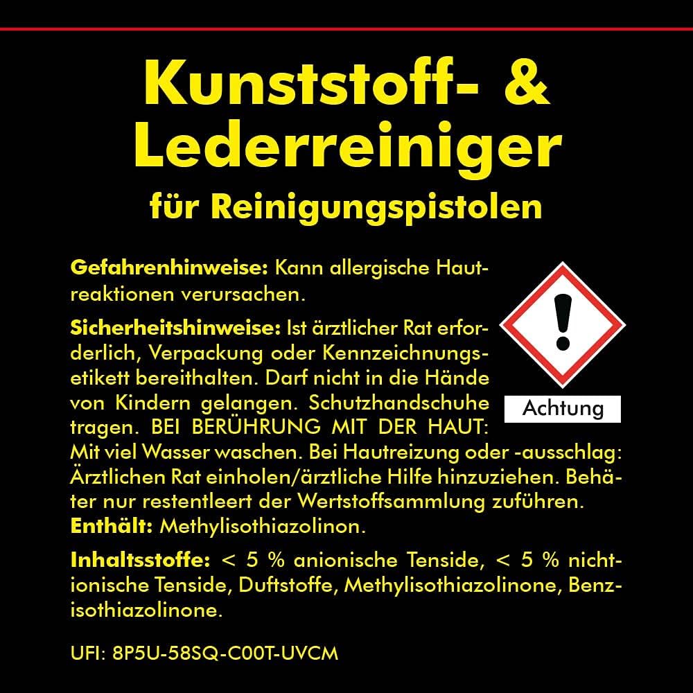 Reinigungspistole Z-020RS Set mit Polster Leder Reiniger 5L Kunststoff Reiniger Mikrofasertücher Auto Innenraum