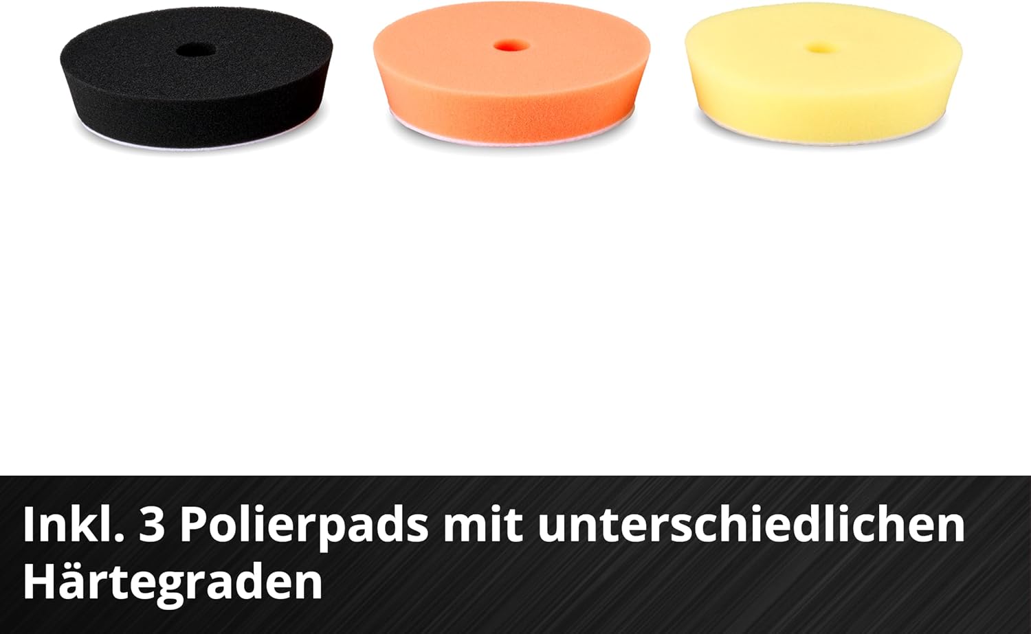 Akku Exzenterpolierer CP-EP 18/125 Li BL 18V 125 mm Brushless Motor 500-3800 U/min mit 3 Polierpads
