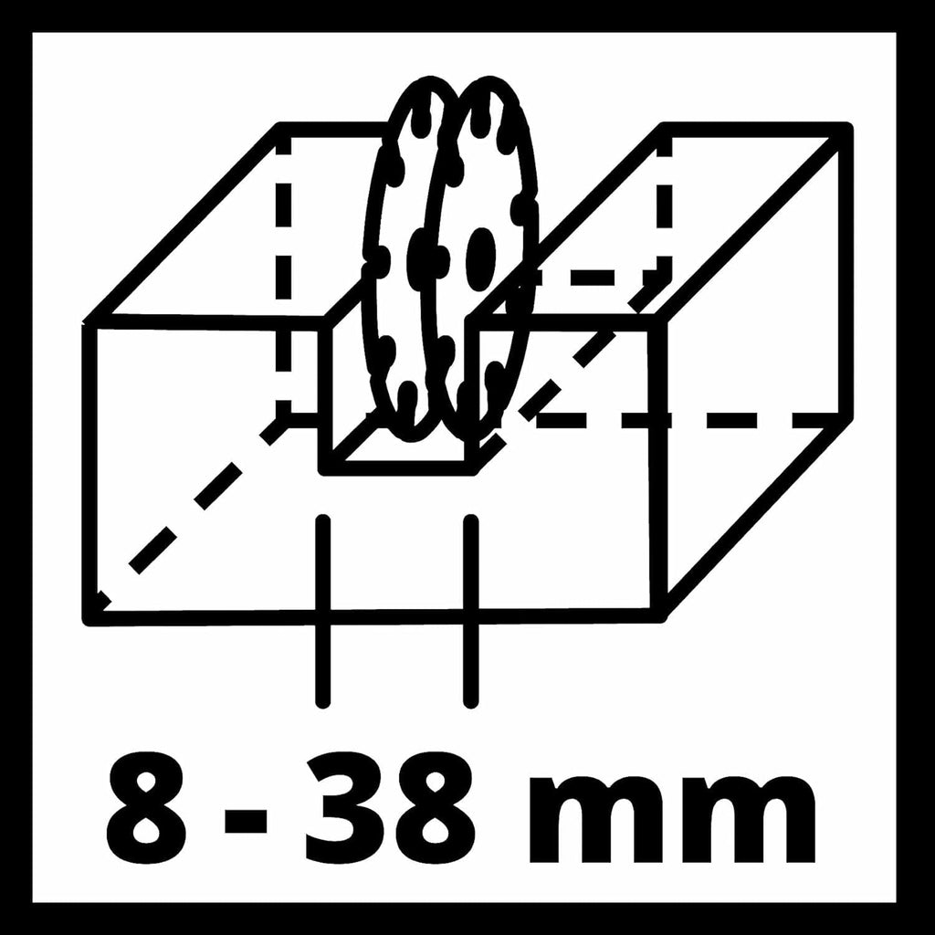 Mauernutfräse TE-MA 1700 1700W Schnitttiefe bis 40 mm Schnittbreite bis 38 mm mit 4 Diamant Trennscheiben