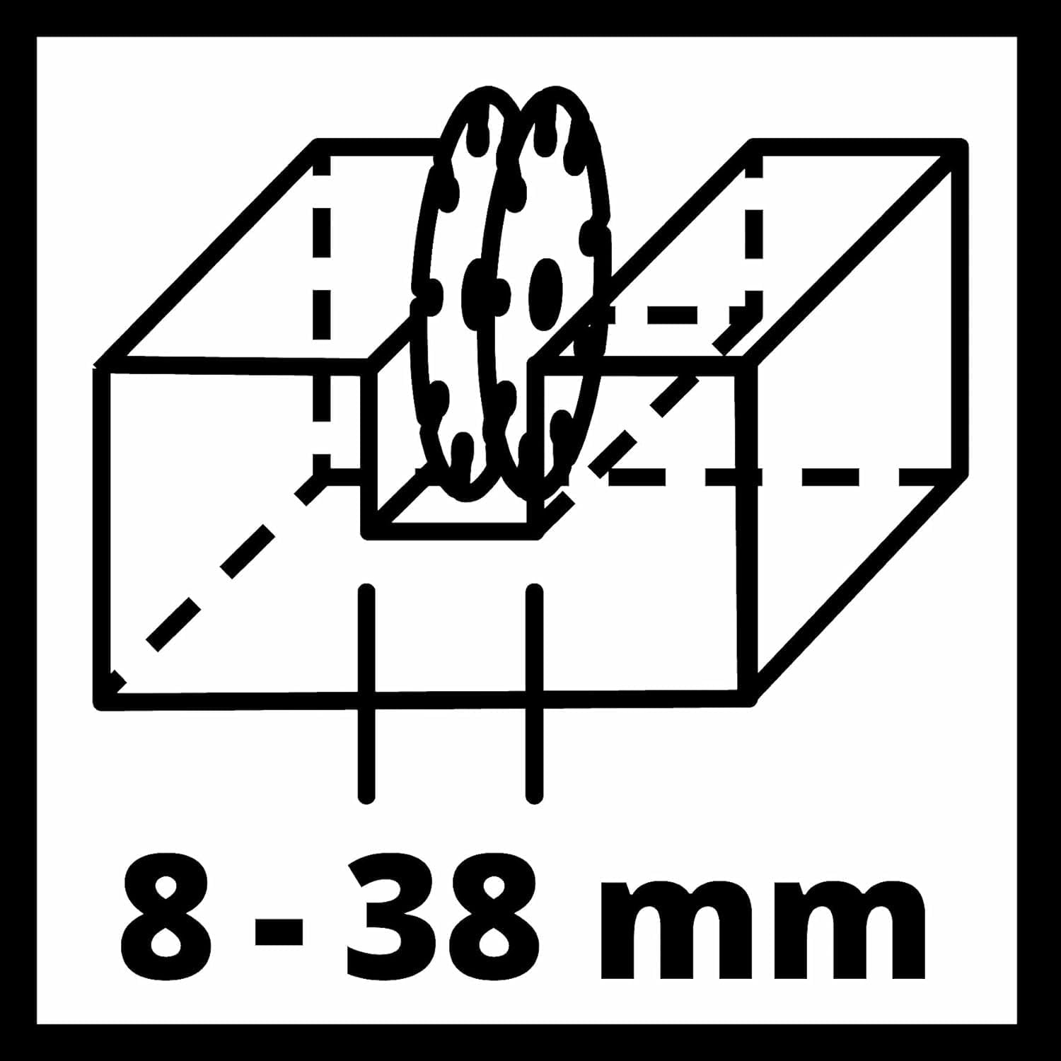 Mauernutfräse TE-MA 1700 1700W Schnitttiefe bis 40 mm Schnittbreite bis 38 mm mit 4 Diamant Trennscheiben