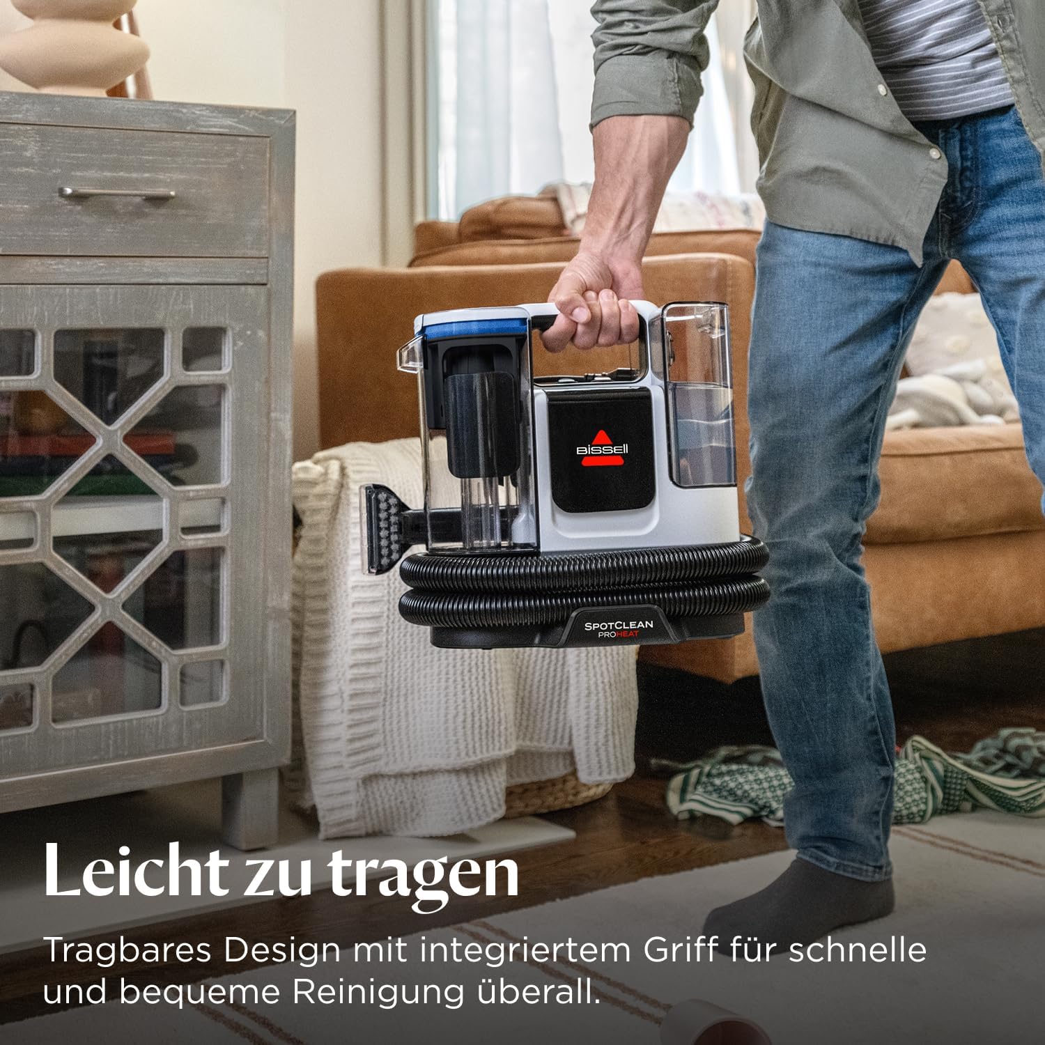 SpotClean ProHeat Advanced Teppich und Polsterreiniger 3924N Waschsauger Nasssauger 1125 W Kabelgebunden 1,1 L