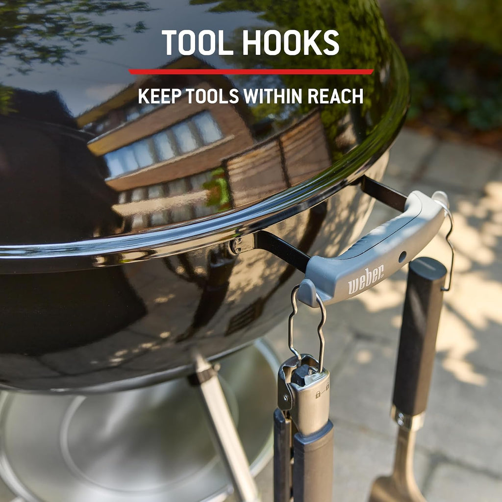 Holzkohlegrill 57 cm Original Kettle Premium mit Stand und Rädern 2342 cm² Grillfläche Deckelthermometer