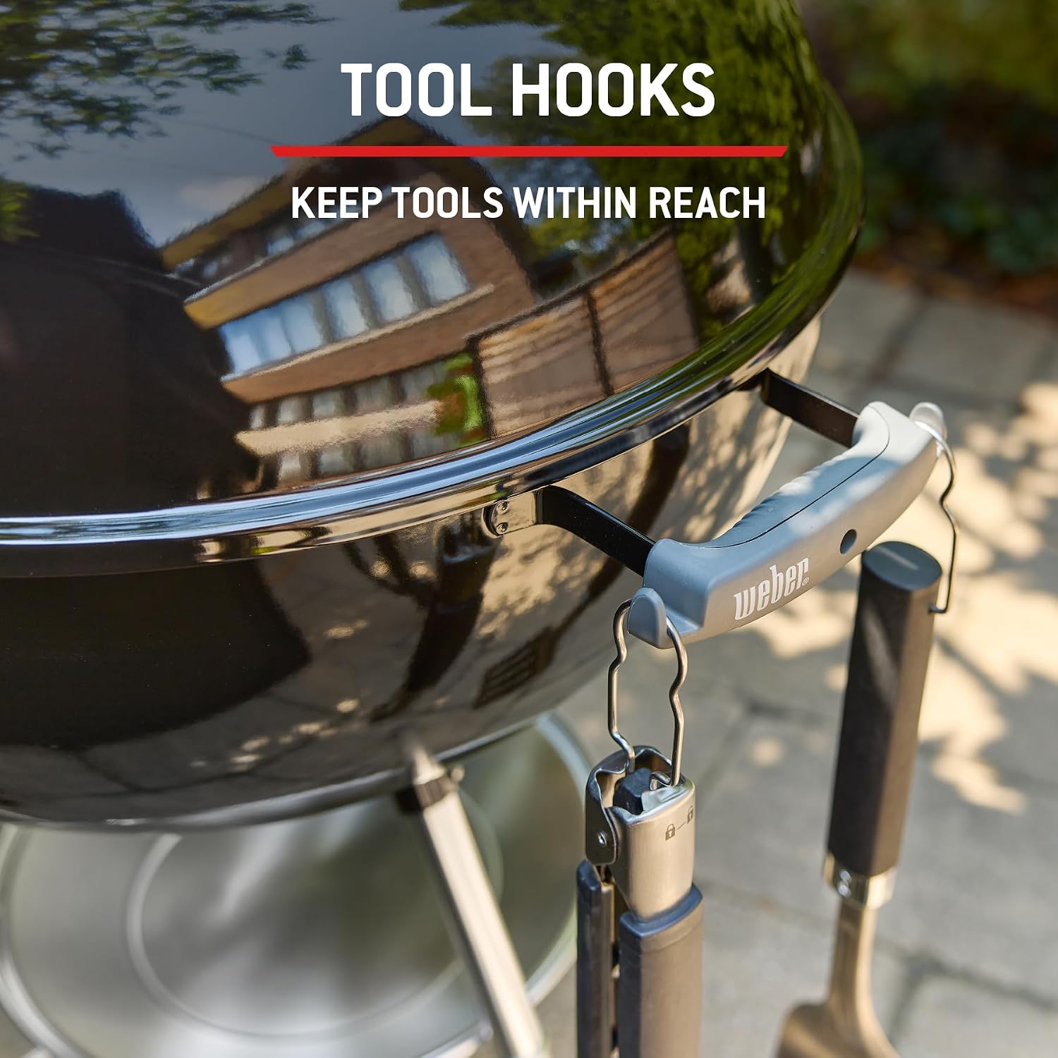 Holzkohlegrill 57 cm Original Kettle Premium mit Stand und Rädern 2342 cm² Grillfläche Deckelthermometer