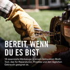 Multitool Wave+ 832526 18-in-1 Edelstahl Werkzeug mit Zange Klinge Drahtschneider und Camping Zubehör