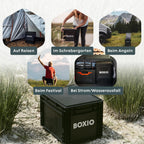 Camping Trenntoilette Toilet Max+ mobile Trockentrenntoilette mit Eurobox Basis 40x30x28 cm Komplettset mit Zubehör