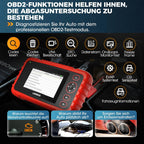 OBD2 Diagnosegerät CRP123X V3.0 4-System Diagnose Scanner EPB DPF Öl SAS BMS VIN 5 Zoll Android 7 1996-2026